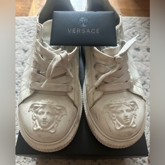 Versace Shoes - VERSACE Sneakers - Authentic Medusa White Shell Toe